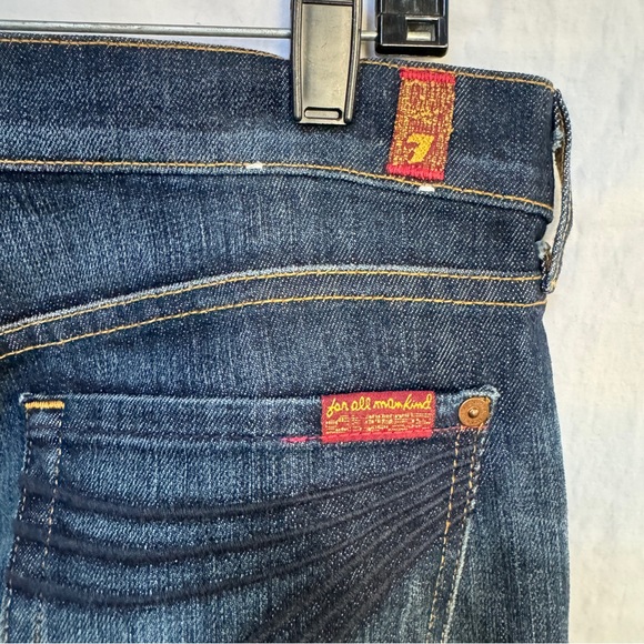 Seven 7 For All Mankind Dojo Flare Wide-Leg Jeans - Size 29 - Picture 9 of 11